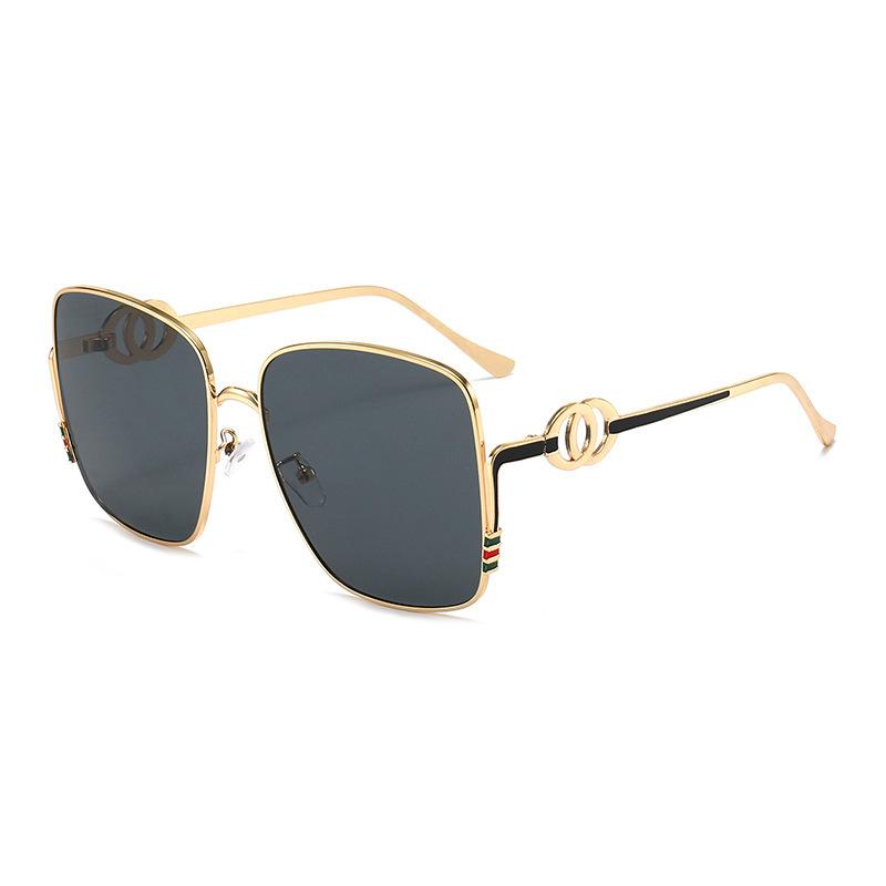 DAPARO European and American square sunglasses big brand flat for ins metal sunglasses high quality