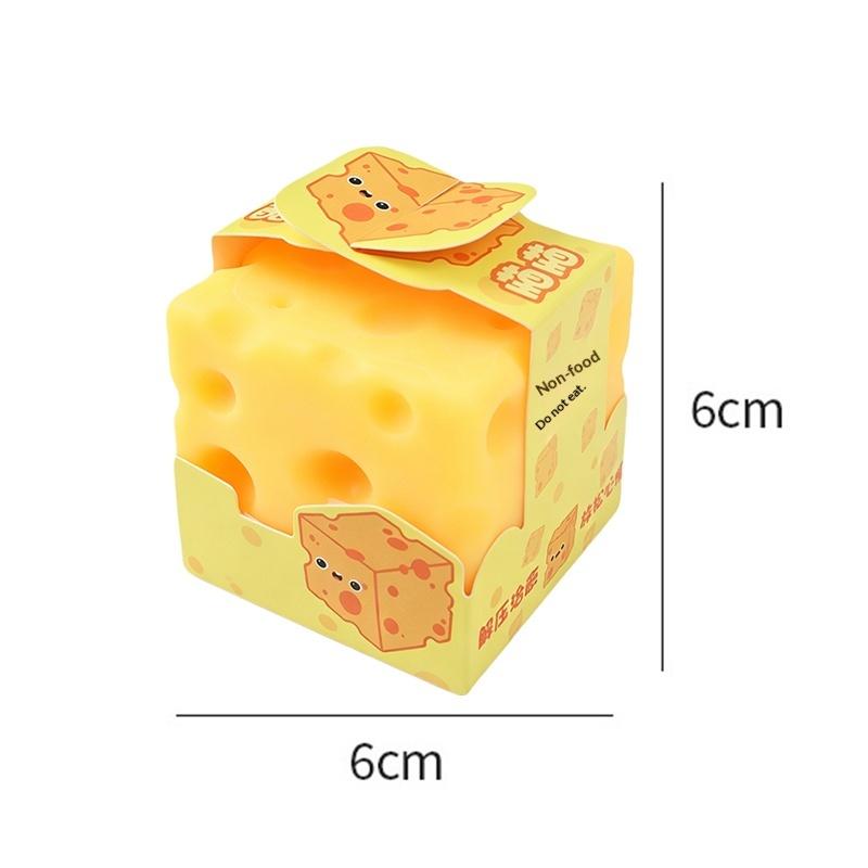 

1/3Pcs Slow Rebound Push Stress Relief Sensory Toy Square Cheese Squeeze Toys Soft Butter Cheese Fidget Toy Gifts