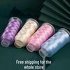Large Red Ice Silk Tassel Fringe Cord with Hand-Knitted Yarn 150D/2-Ply for DIY Embroidery.
