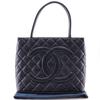 CHANEL Medallion Tote Tote Bag black/SilverHardware Caviar skin Women Used