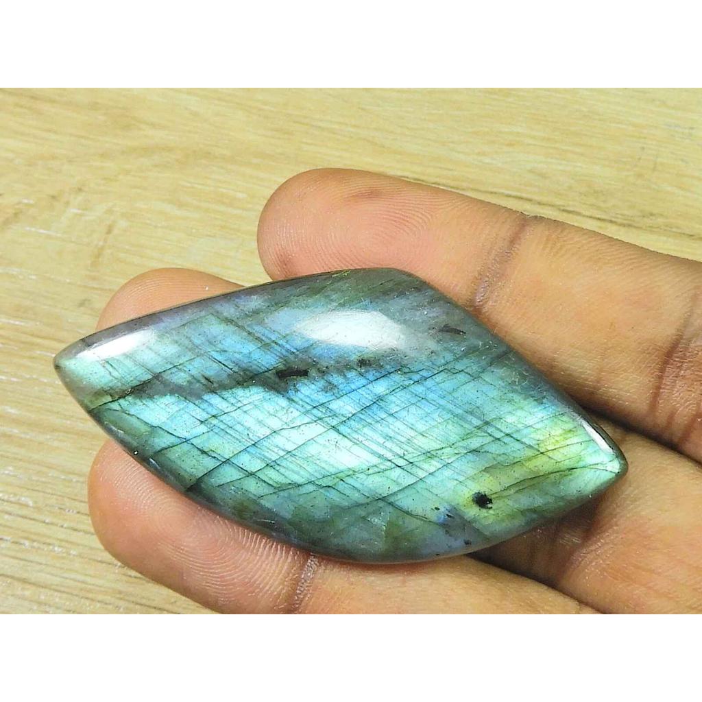 30X50X7MM Natural Labradorite Fancy Crystal Cabochon Loose Gemstone 88Cts. SK-3297