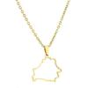 Belorussia Map Necklace Stainless Steel Belorussia Map Party Jewelry Gifts