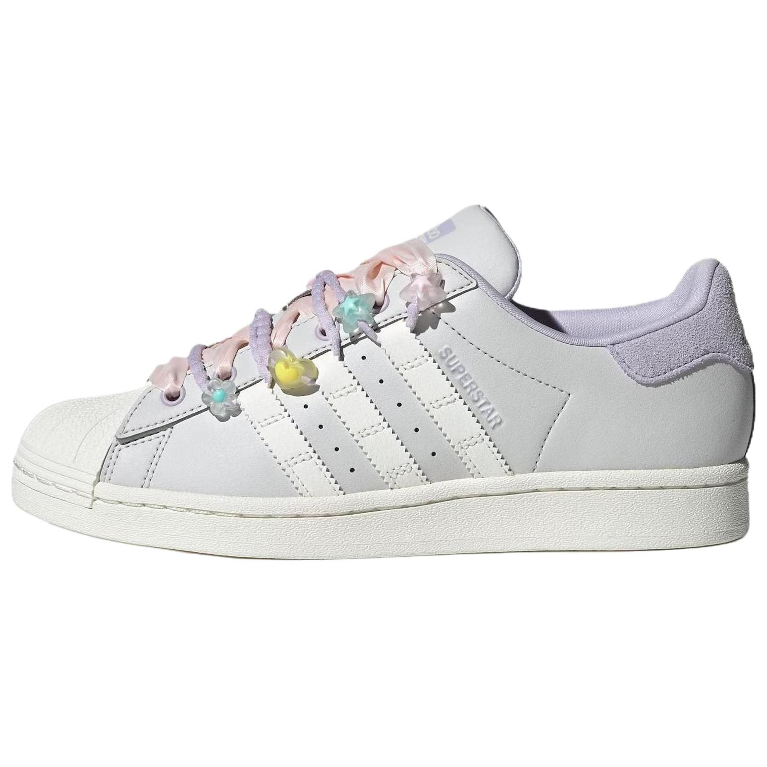 Adidas Originals SUPERSTAR Low top Skateboard Shoes Women s Silver Purple IF1804 36