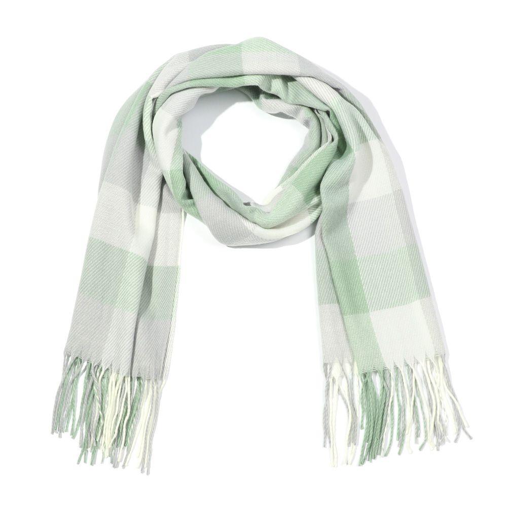 Frauen Warme Kaschmir Schal Wrap Decke Warme Tippet Gestrickte Plaid Schals Breite Gitter Schal