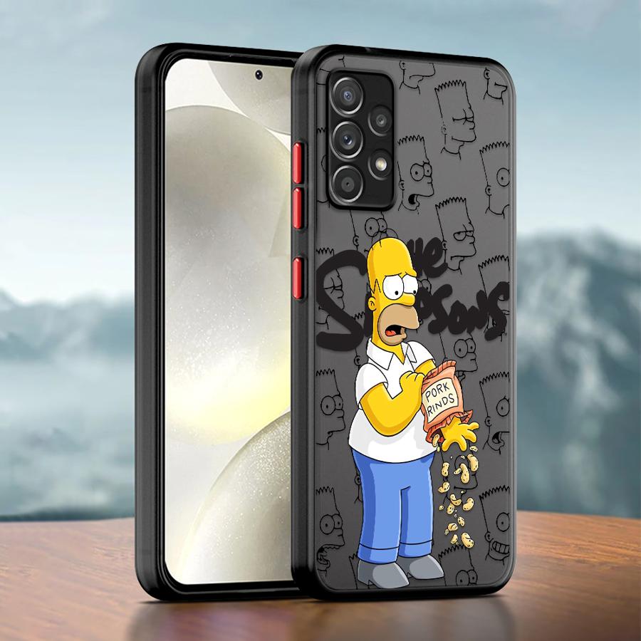 The Simpsons Family Phone case for Samsung Galaxy A21s A22 A71 A72 A73 A23 A25 A52s A53 A54 A55 A24 A31 A32 A33 A34 A51 A52