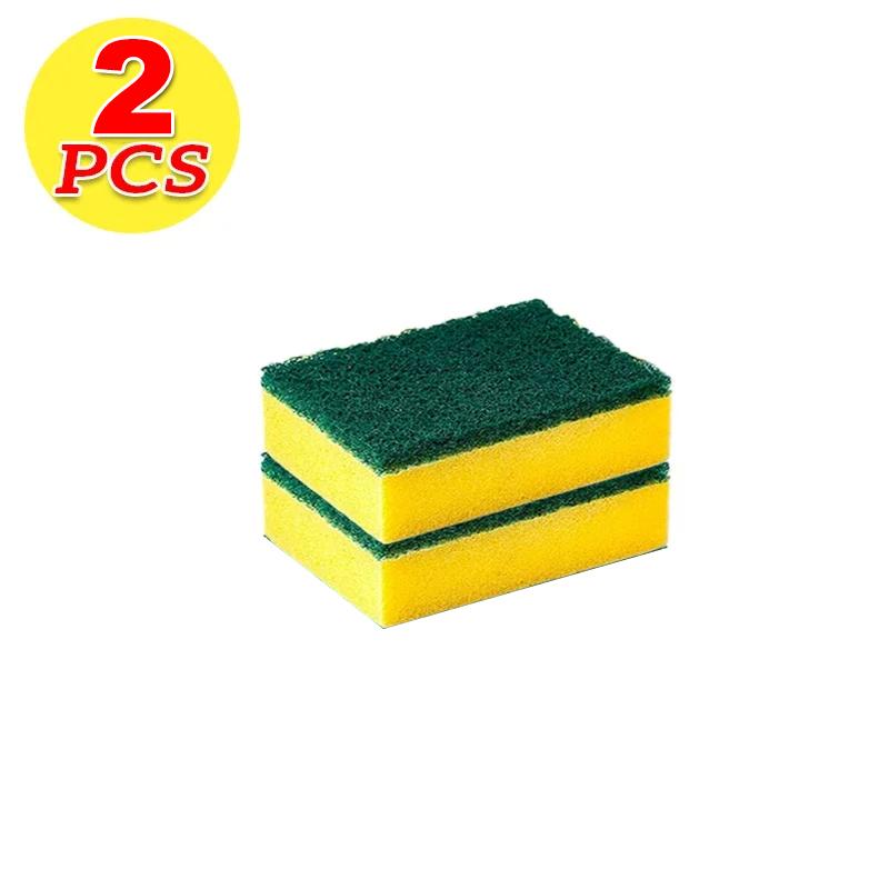 

10/5/2pcs Magic Cleaning Sponges Double-sided Reusable Kitchen Sponge Wipes Pan Pot Dishwashing Scouring Pads Brush Clean Tools
