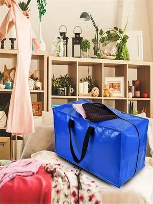 1Pc Mobile Bag, Moving Supplies and Heavy-Duty Large Storage Bag with Zipper Backpack, College Dormitory Essentials, Mobile Handbag Clothi