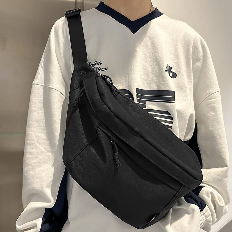 Chest Bag Women's Waist Bag Sports Shoulder Bag Chest Men's Travel Light Bag Splicing One Shoulder Crossbody Bag