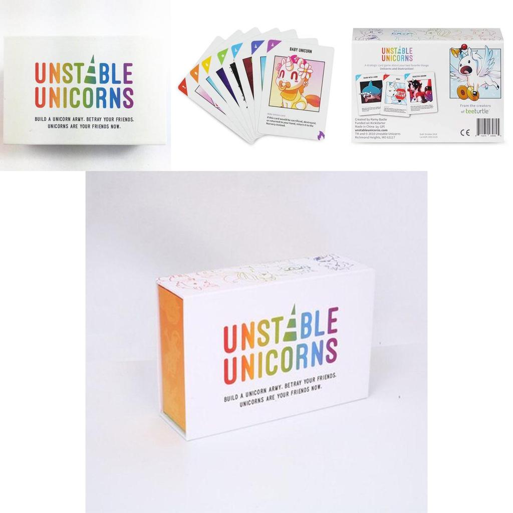 Unstable Unicorns Card Board Game Expansion Nsfw Rainbow Dragons Family Party Pack