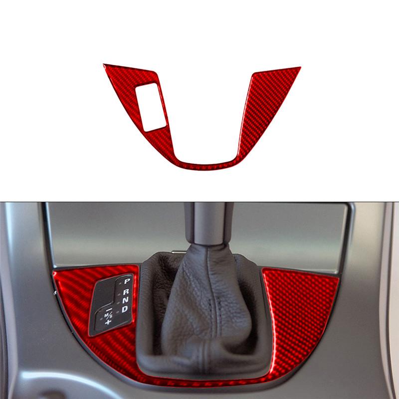 

Carbon Fiber Interior Car Gear Shift Panel Trim Cover Stickers For BMW X5 2000-2006 Car Styling Accessories красный