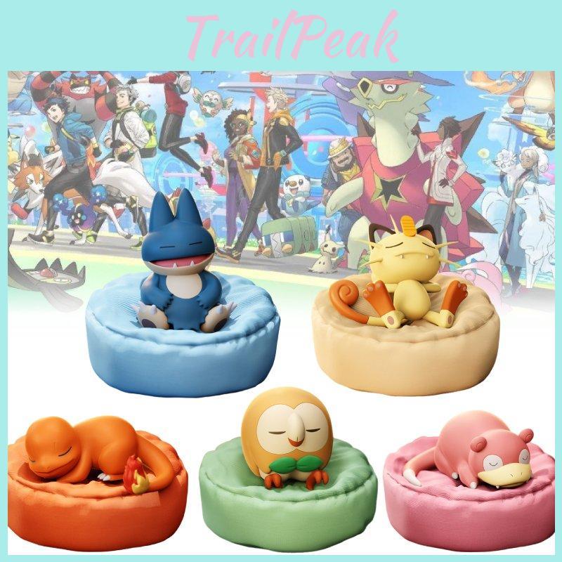 Snorlax Slowpoke Charmander Rowlet Meowth Toy Sleep Model Christmas Gift