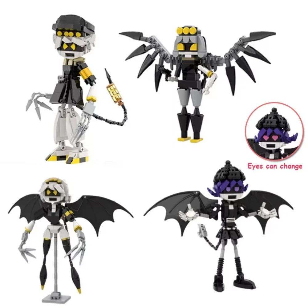 Anime Characters Killer Model Building Blocks Creative Assembly Winged Angel Robots Ornament MOC Bricks Puzzle Toy Holiday Gifts