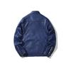 Autumn and winter locomotive jacket teen men's stand-up collar PU jacket casual stand-up collar leather jacket windproof warm jacket