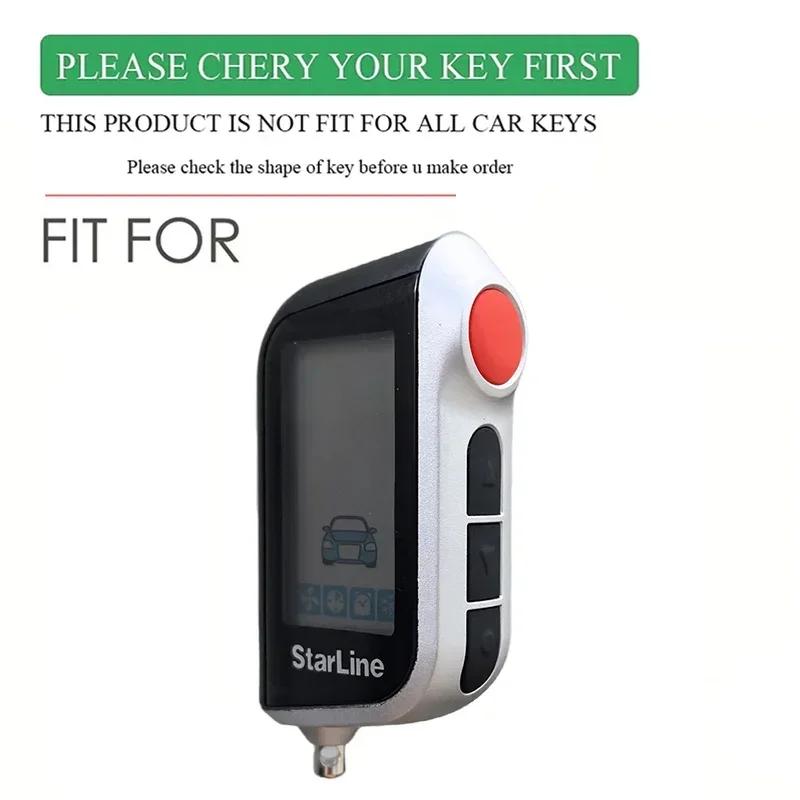 New Silicone Car Key Case Cover Shell Fob For Starline A93 A63 Russian Version Two Way Car Alarm Lcd Remote Controller Keychain