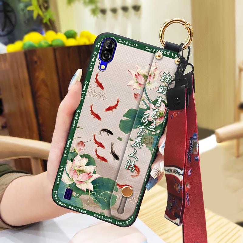 Kickstand Chinese Style Phone Case For Blackview A60 Shockproof Durable Silicone Ring Back Cover Fashion Waterproof
