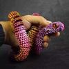 3D Printed Snake Figurine Movable Joints Snake Figure Articulated Animal Model Toy Home Office Bookshelf Desktop Decoration Ornament