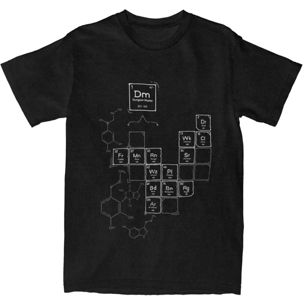 Chemistry Of Roleplay DnD Science Of D20 Dice Merchandise T Shirt Men Women Dungeon Dragon Leisure Unique Tee Shirts