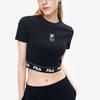 New FILA Crop Tops Women's Jet Black F11W229120FBK