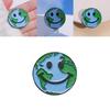 Earth Day Smiley Face Brooch Cute Design Geometric Pin Eye-catching Accessory For All