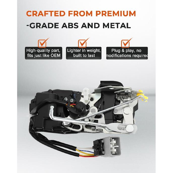 Door Lock Latch Actuator Assembly Compatible with 1998–2004 Toyota Tacoma – Replaces 6904004010,931-492 – Front Left Driver Side Latch Actuator