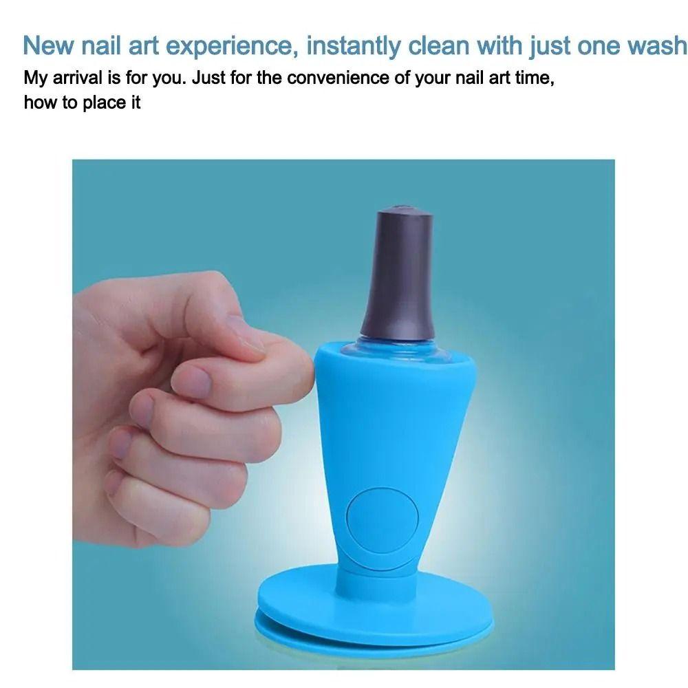Anti-Spill Silicone Nail Polish Holder Untippable Base Nail Polish Bottle Organizer  Nail Art Salon