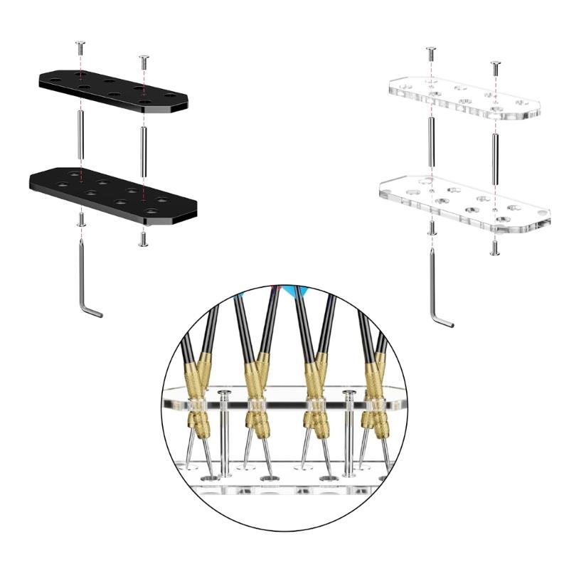 Clear Shatterproof Darted Board Holder For Sports Enthusiasts And Collectors Acrylic Storage Stand For Home Use