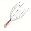 1 Pcs New Octopus Head Massager Scalp Relaxation Relief Muscle Tension Tiredness Metal Head Massager Instrument(Random Color)