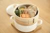 Fuji Enamel [Authentic] White Enamel Pot with Steamer, Steamer and Pot Compatible, Steamer and Pot Functions