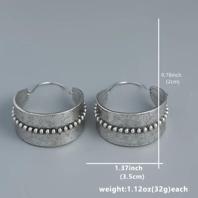 The Hottest women's Earrings With Exaggerated Broadband Plant Patterns hip-hop Punk women's Accessories Retro Jewelry