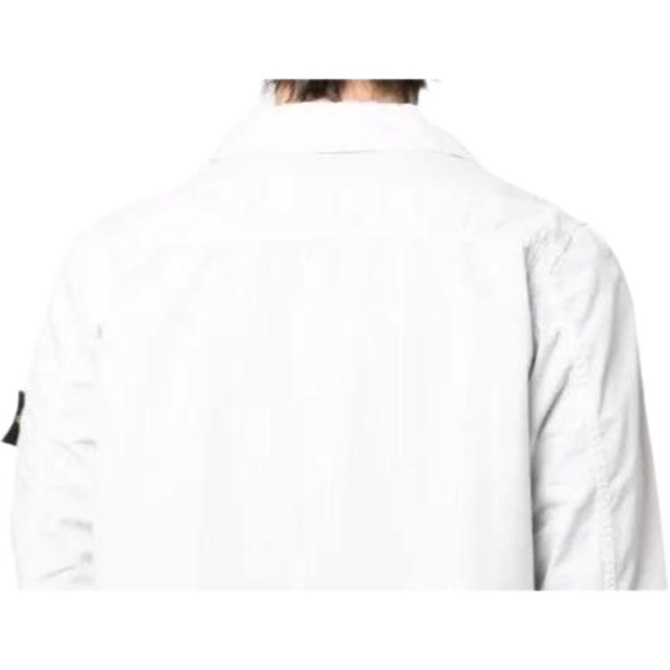 STONE ISLAND Jackets Men's White Lapel Moderate Other 7615439WN-V0103