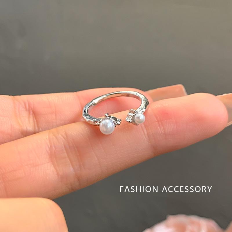 Bague ouverte polyvalente style coréen: Tempérament Élégant, Design de Personnalité Simple pour Femmes et Couples