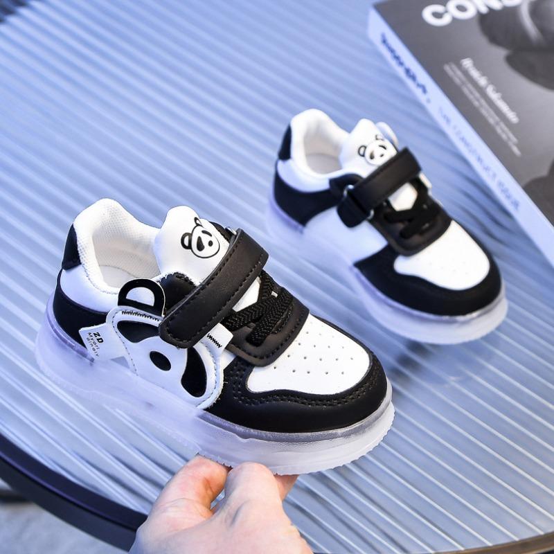 Cartoon Light-Up Baby Shoes | Soft-Sole LED Sneakers for Toddlers, Anti-Slip Board Shoes for Boys & Girls Everyday Sneakers