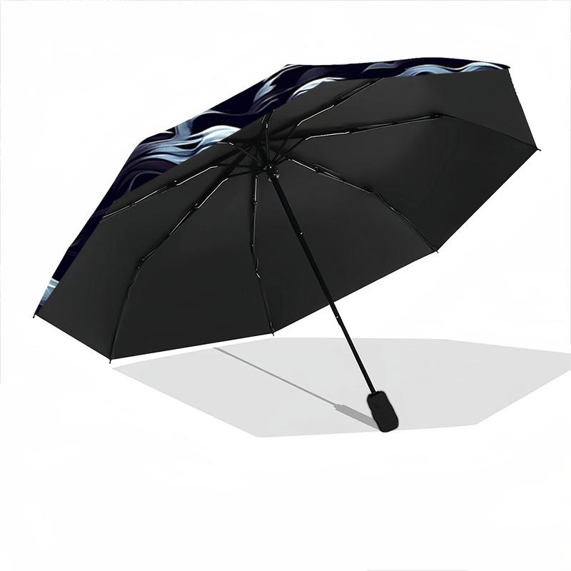1pc Smoking Lion Automatic Opening and Closing Umbrella - Lightweight 3-Fold Design, Suitable for Fans, Travel, Daily Use - Official Product, Interest