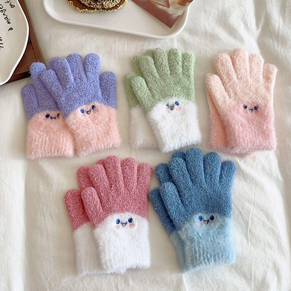 Coldproof Kids Winter Gloves Windproof Baby Gloves for 7-15 Years Old Baby Boys Girls