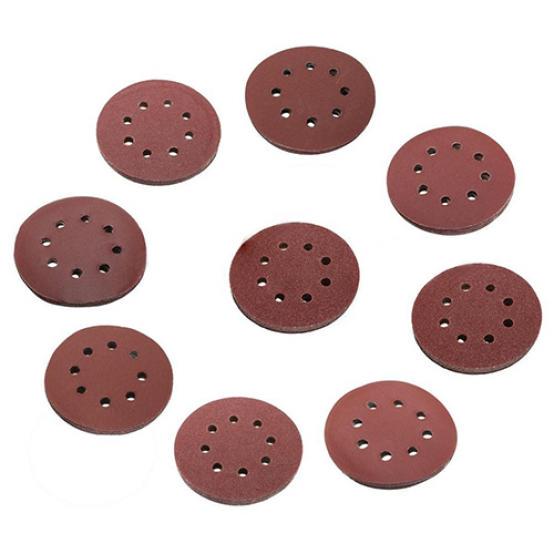 10 Pcs 125mm 5inch 8 Holes Hook Loop Sanding Discs Grit Orbital Sander Pad Mat