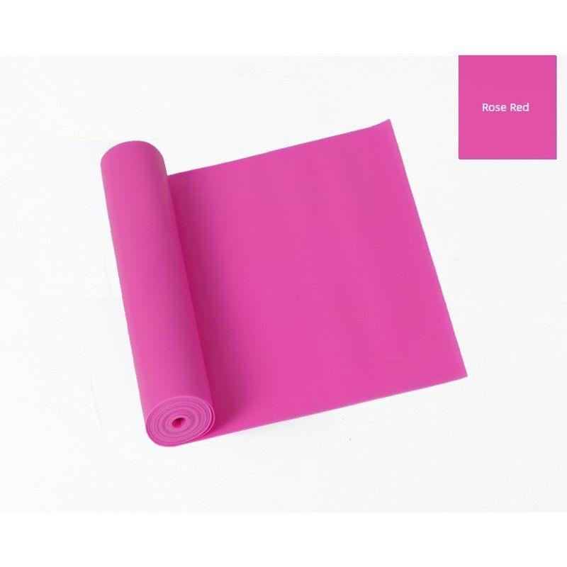 

Yoga Fitness Resistance Band Women Slimming Tension Band Lengthen and Thicken Men Strength Training Stretch Resistance Band Rose Red 1.5m * 15cm * 0.35mm(15 pounds)
