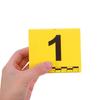 10Pcs Evidence Number Placards Crime Scene Identification Markers with Scale for Forensic Investigation Detective Party