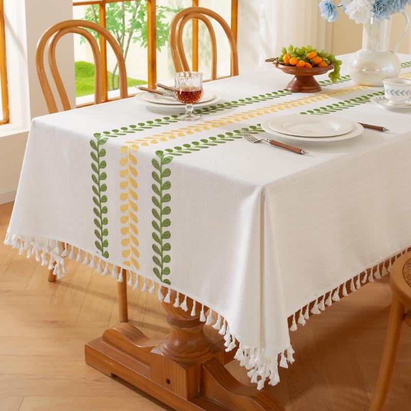 Yingchuang Nordic Explosion Factory Direct Sales Household Rectangular Tablecloth Small Fresh Literary Coffee Table Tablecloth