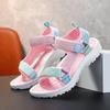 Summer Children Pink Sandals Girls Boys Breathable Sport Running Non-Slip Soft Outdoor Beach Kids Casual Waking Slippers Shoes