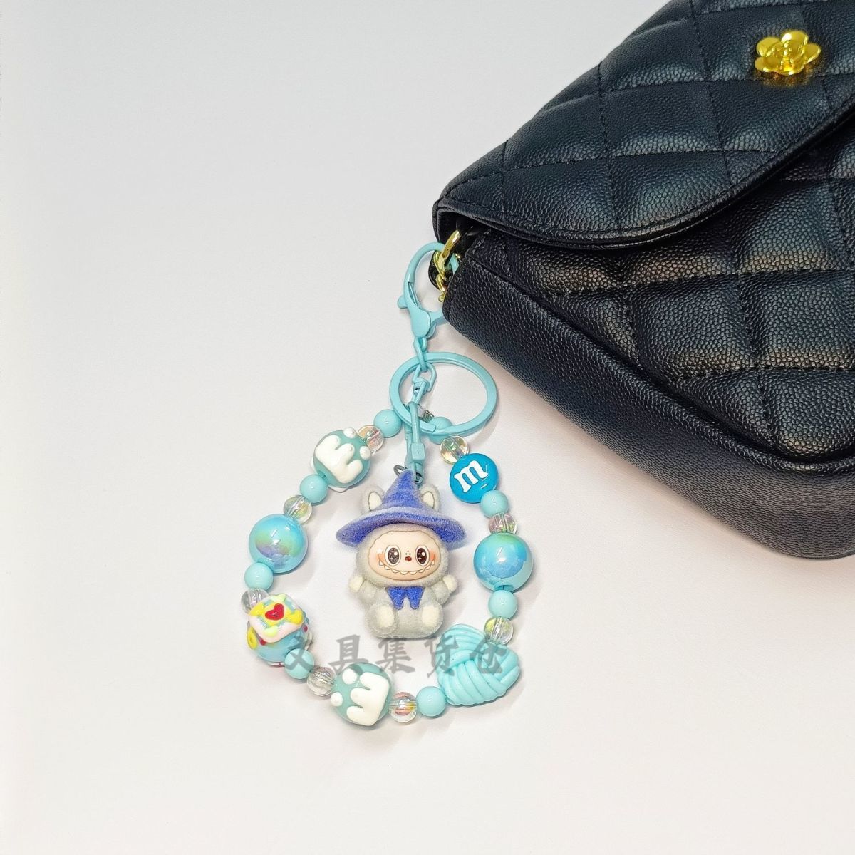 

Labu Plush Small Pendant Keychain New Cartoon Creative Cute Plush Gift Hanging Bag синий