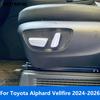 For Toyota Alphard Vellfire 2024 2025 2026 Matte Seat Adjustment Switch Button Cover Trim Bezel Interior Accessories Car Styling