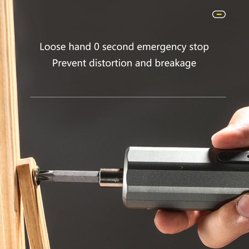 Electric Screwdriver 3Nm, 3.7V Cordless Screwdriver Set with Torque Settings,Steel Bits,2000mAh Rechargeables Battery