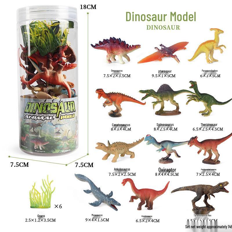 Wild Jungle Animal Models: Mini Pig, Deer, Fox, Squirrel, Elk & Raccoon Toys