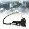 Universal Electric Lock Motorbike Accessories 4 Wires Motorcycle Start Ignition Switch with Key for Quad Honda for Yamaha Suzuki
