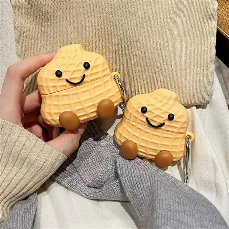 Cute cartoon peanut AirPods 1 protective case for Apple Bluetooth headset case 1st generation Pro1 soft case Pro1