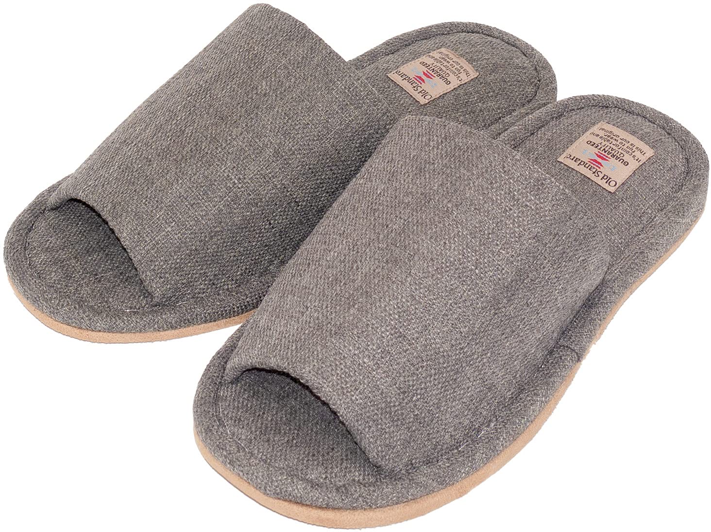 

Okumura Slippers Washable Old Standard Outside Sewing L Gray BSAA7007GY Simple Design