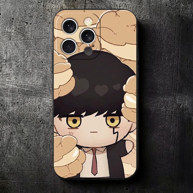 Mashle Magic And Muscles Anime Soft Phone Case for iPhone 16 16E 17 Air 15 Pro Max 14 Plus 13 Mini 11 12 7 Black Cover Back Shel