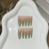 A Touch of Green Tea Temperament Shows White Matcha Green Gradient Milky White Brushed Butterfly-shaped Bracelet Wear Armor