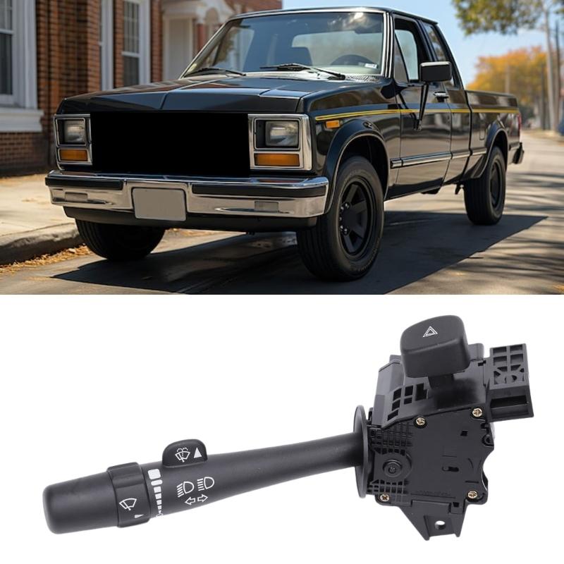 Automotive Combination Assembly for Faulty Turn Signal and Windshield Wiper Functions, Part 15849313 with White Symbols and Black Plastic Housing