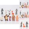 Adorabile Set di Action Figure di Masha e Orso Perfetto per Decorare Torte e Divertimento